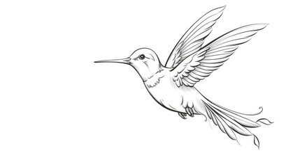 Fototapeta premium an elegant hummingbird