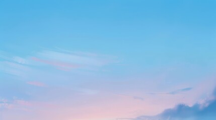 Obraz premium Vibrant blue sky sunset