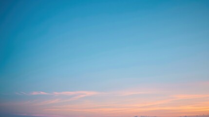Fototapeta premium Vibrant blue sky sunset