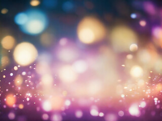 Bokeh effect with a gradient background, blurred lights.