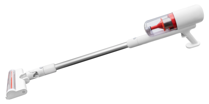 White cordless vacuum cleaner