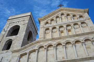 Fototapeta premium Santa Maria Cathedral in the Castello District, Cagliari, Sardinia