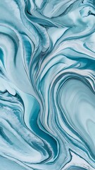 Obraz premium Smooth light blue marbled surface background or wallpaper or website or header