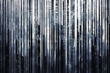 Obraz premium Abstract background composed of a repetitive barcode motif.