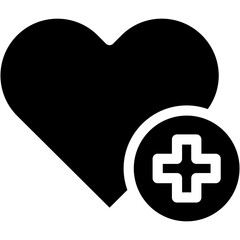 Heart, cardiology, healthcare, medical sign, health clinic Icon
