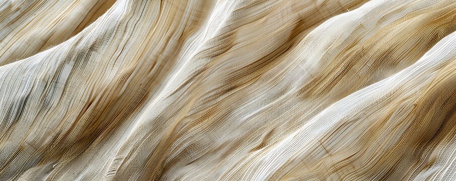 A detailed view of a bamboo fabric, showcasing the soft texture and eco-friendly properties of bamboo used in sustainable clothing.