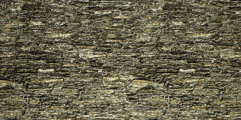 Texture of an old rough stone castle wall.