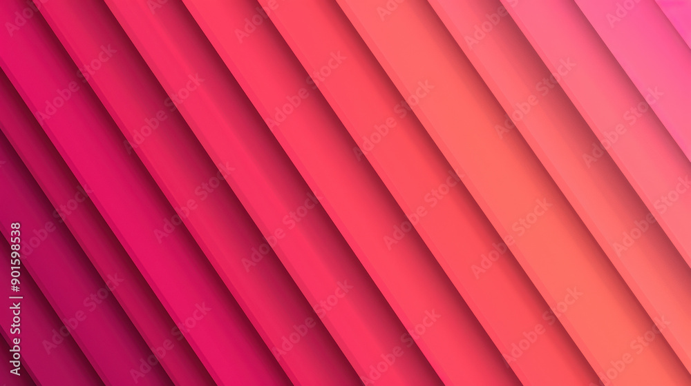 Poster abstract background with overlapping diagonal pink and red lines creating a bright and vibrant patte