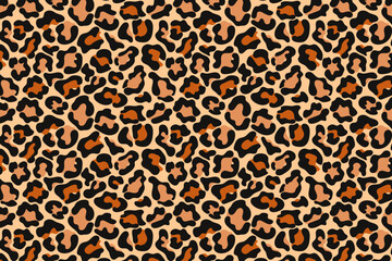 Leopard print seamless pattern. Animal print for fabric, textile, fashion, wallpapper