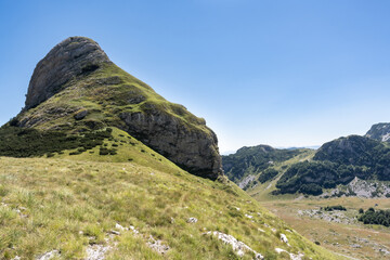 Majestic summer day in the Durmitor National park. Village Zabljak, Montenegro, Balkans, Europe. Scenic image of popular travel destination. Discover the beauty of earth. Hiking nature destination