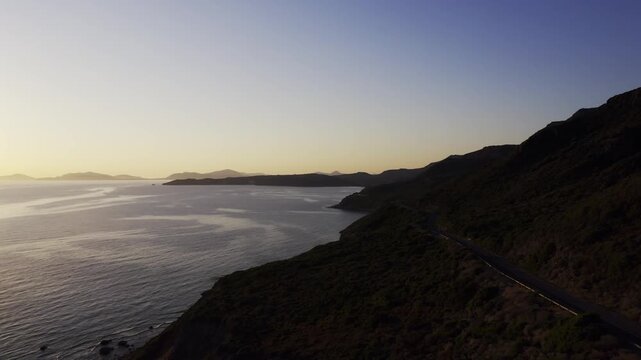 Aerial, Coastline At Piazzola per sa Mesa de sAttentu, Sardinia, Italy