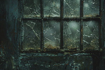 On a dark and stormy night, strong winds and rain pounded on the broken windows.