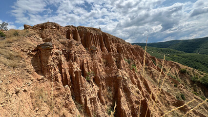 The Stob Pyramids located in the western part of the Rila Mountain rock formations, known as hoodoos