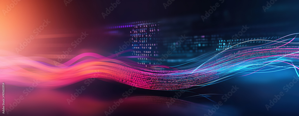 Wall mural concept image of web design