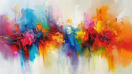 Abstract Symphony: A Burst of Color and Texture