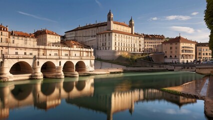Obraz premium Lyon - Renowned for its cuisine, silk industry, and Roman amphitheaters, France
