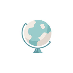 School globe vector for teaching children in a Montessori setting.