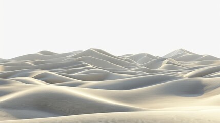 Desert landscapes with dunes and mountains