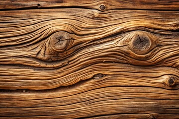 Rustic, aged brown driftwood wood texture with prominent grain pattern, perfect as a natural, earthy background or illustration element for design and digital art projects.