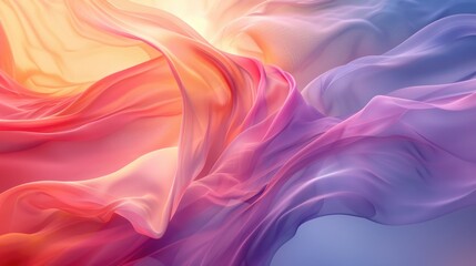 Obraz premium Bright, flowing motion with gradient hues