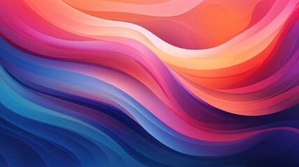 Obraz premium Bright, flowing motion with gradient hues