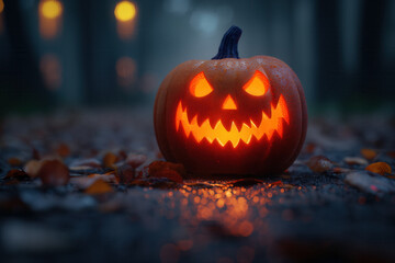 Halloween engraving