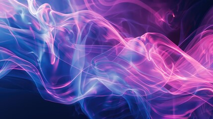 Bright, fluid motion creating abstract shapes