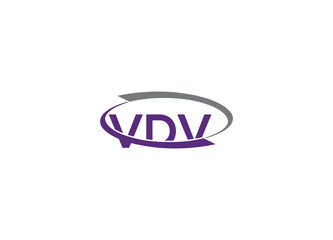 VDV letter Logo Design with Creative Modern vector icon template