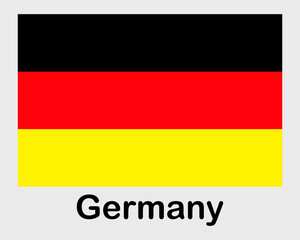 Obraz premium Germany national flag. Banner, state symbol, flagpole.