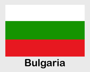 Bulgaria national flag. Banner, state symbol, flagpole.