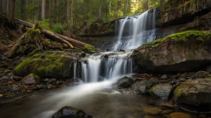 Fototapeta premium waterfall in the forest