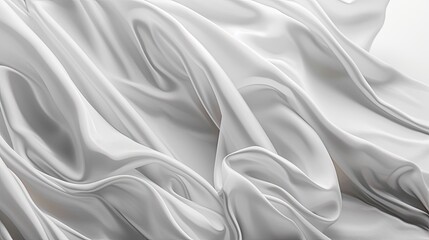 Obraz premium Flowing soft cloth background for elegant product presentation, high-end mockup, and clear area for promotional copy