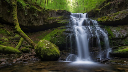 Fototapeta premium waterfall in the forest