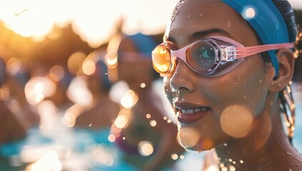 .Confident Swimmer Ready to Dive