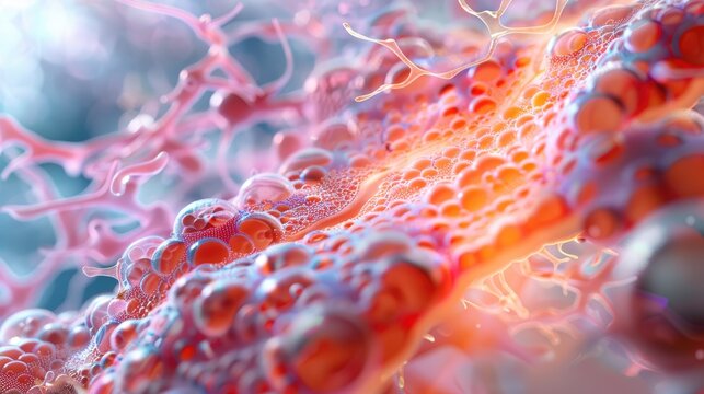 Endoplasmic Reticulum smooth and rough ER involved in synthesis and detoxification close up, detoxification, surreal, overlay, endomembrane system setting
