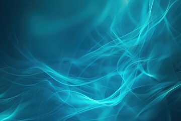 Fototapeta premium A mesmerizing abstract image featuring flowing turquoise waves, evoking a sense of calm and tranquility in a modern design.