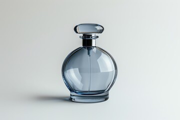 Elegant glass perfume bottle with a sleek design, capturing the essence of luxury and sophistication.