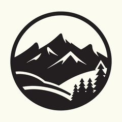 Mountain Silhouette Vector Illustration