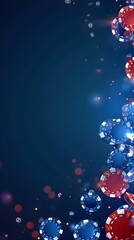 Captivating Casino Online Banner With Mesmerizing Blue Background Setting the Tone for Thrilling