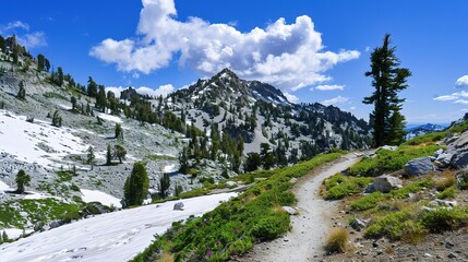 snow covered mountains