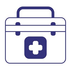 Obraz premium Vektor illustration box medicine doctor