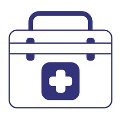 Vektor illustration box medicine doctor