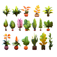set of plants