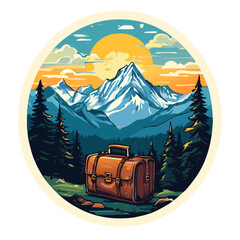 camping in the mountains