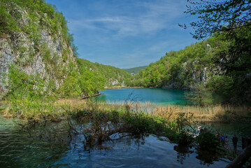 at the Plitvice Lakes