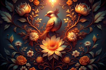 Obraz premium abstract floral background