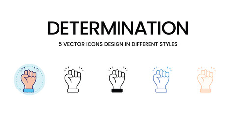 Determination icons set vector illustration, vector stock
