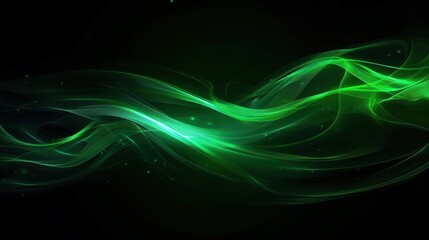 Naklejka premium Abstract Green Lights