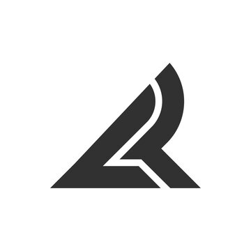 recommend clip art: the logo consists of the letter L and R. Abstract, outline and elegant.