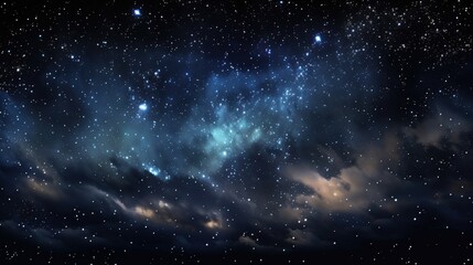 Fototapeta premium Night Sky with Stars and Nebula